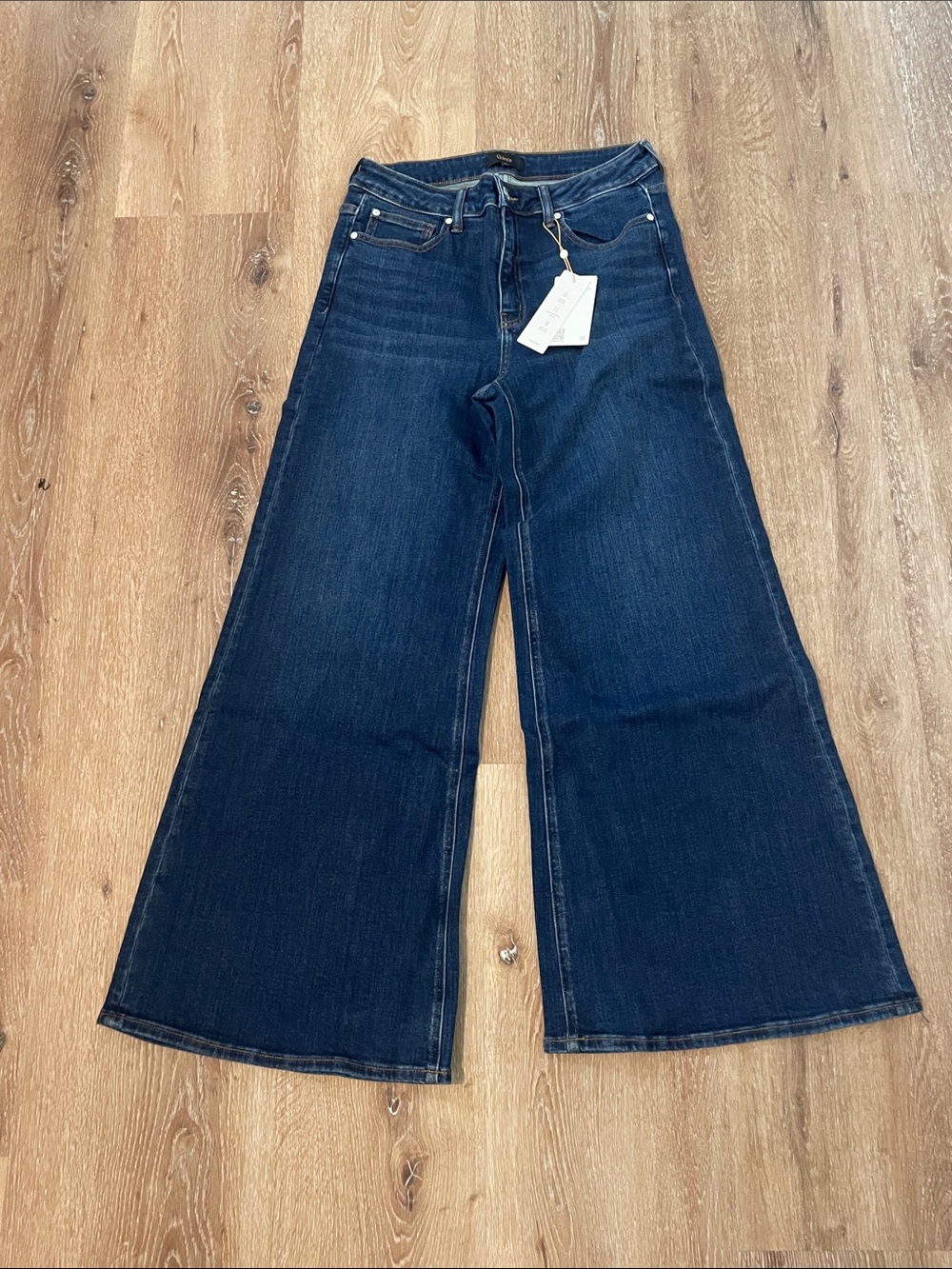 Quince Wide-Leg Jeans in Dark Blue